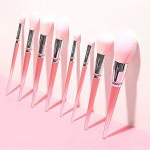 SLMISSGLAM Pink-Ombré Brush Set
